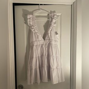 White Abercrombie dress, size large.